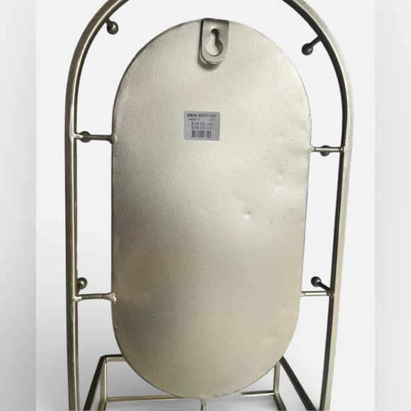 Urban Outfitters Minimalist Faye Jewelry Mirror Vanity Storage Holder in Gold - Picture 8 of 13